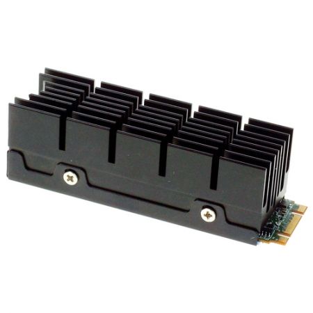 مشع حراري من الألمنيوم المضغوط عالي الكثافة لوحدة التخزين M.2 2280 SSD - تصميم مشع حراري عالي الكثافة من الألمنيوم المضغوط لتبريد وحدة التخزين SSD بأبعاد M.2 2280 بشكل خاص.