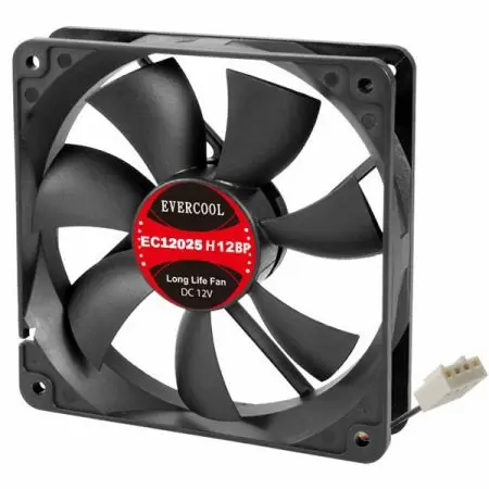 Tamaño del ventilador PWM de 12V DC 120mm x 120mm x 25mm - Ventilador DC PWM de bajo ruido de EVERCOOL de 120mm x 120mm x 25mm