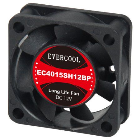 Ventilador PWM de 12V DC tamaño 40mm x 40mm x 15mm - EVERCOOL ventilador DC PWM de 40mm x 40mm x 15mm de bajo ruido