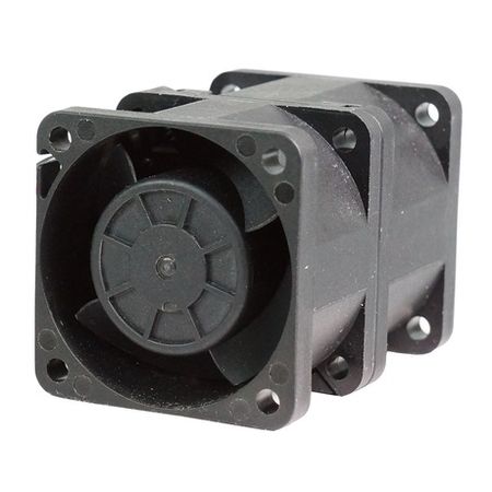 40mm x 40mm x 56mmの高効率DCファン、リアローターブレード。