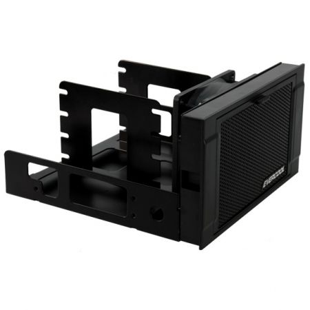 5,25" Montage 12V DC Festplattenkühler - Multifunktionaler Festplattenkühler, installiert an der 5,25"-Position, kann sowohl für 3,5" als auch für 2,5" Festplatten verwendet werden