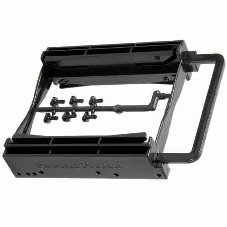 2,5" HDD (2 комплекта) Перенос в отсек 3,5" Крепление для HDD - Адаптер для жесткого диска без инструментов, который поддерживает установку двух 2,5" жестких дисков или твердотельных накопителей в отсек 3,5".