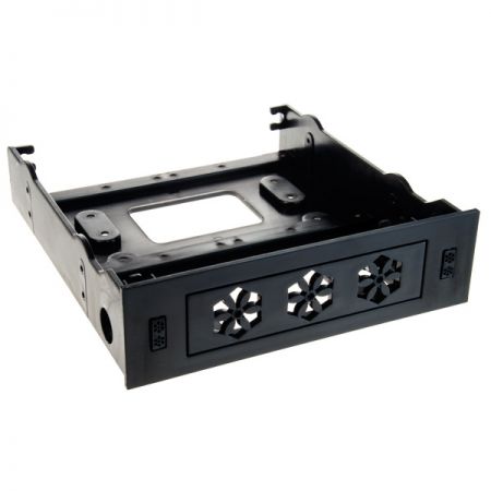 Multifunctional 5.25" Slot HDD Bracket - Multi-functional bracket that can install card readers, 2.5" hard drives, and 3.5" hard drives to the 5.25" position in the computer case, increasing the flexibility of the case configuration