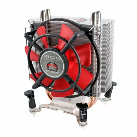 Enfriador de CPU Universal de Contacto Directo 2 Tubos de Calor TDP 130W - Enfriador BUFFALO Matador 2 con tubos de calor, utilizando el proceso HDT, con una eficiencia máxima de disipación de calor de 130W