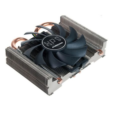 Universal Low Profile Down-Blown 2 Heat Pipes CPU Cooler TDP 95W - 1U low profile down-blown 2 heat pipes direct touch CPU Cooler, using HDT process, with a maximum heat dissipation efficiency of 95W