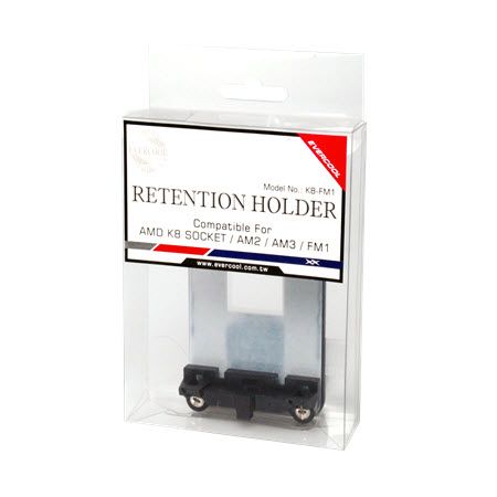 El producto de placa posterior de las placas base AMD AM2 / AM3 / FM1 / FM2 en empaque de venta al público.