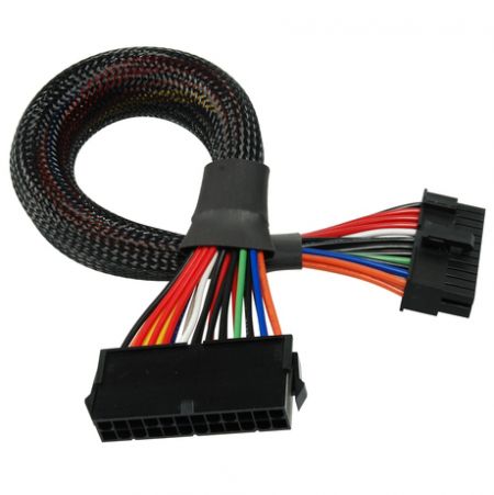 Продовжувальний кабель живлення материнської плати 24-pin - Кабель подовження живлення материнської плати 24 контакти, підтримує як 24-контактне, так і 20-контактне підключення.