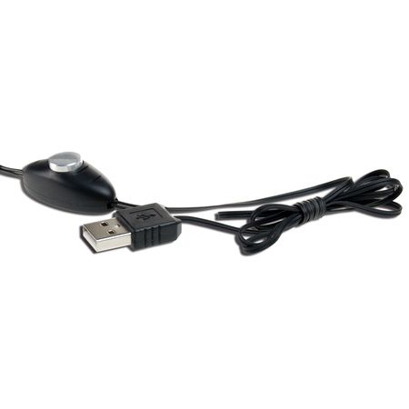 USB 케이블로 두 가지 속도 제어 기능을 가진 선풍기.
