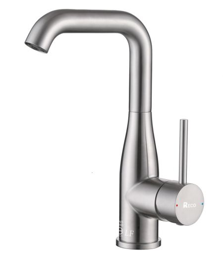 Robinet de lavabo FINO moyen - Robinet de lavabo en acier inoxydable SUS304.