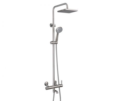 TATE-Torneiras de chuveiro em aço inoxidável para banheiros - Torneira de banho em aço inoxidável SUS304.