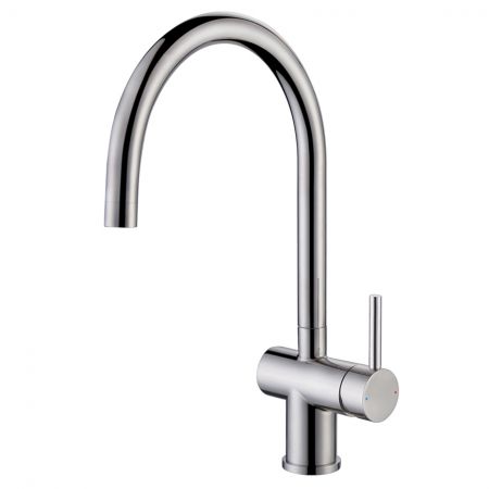 CARIS-Stainless Steel Kitchen Faucets - Food Grade SUS304 Stainless Steel Kitchen Vertical Gooseneck Faucet.