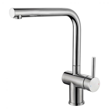 CARIS-Stainless Steel Kitchen Faucets - Food Grade SUS304 Stainless Steel Kitchen Vertical Gooseneck Faucet.