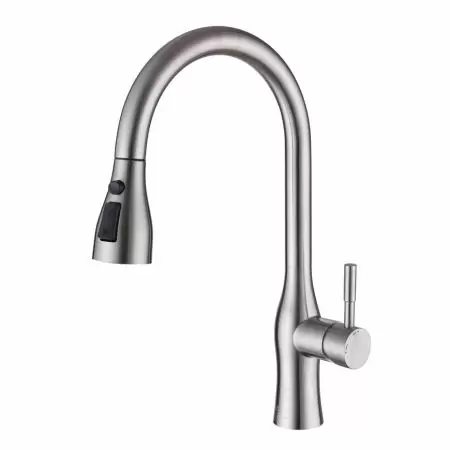 CORA-Stainless Steel Pull-Down Kitchen Faucets - Pull Down Stainless Steel Kitchen Faucet.