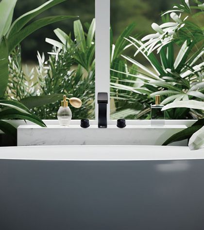 3. Robinets en acier inoxydable pour salle de bain - Ensemble de robinets en acier inoxydable pour salle de bain.