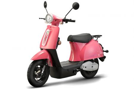 Linie Elektrofahrrad in Pink