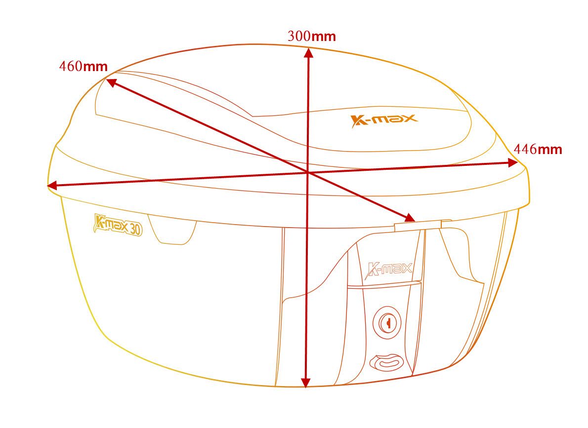 Kích thước: D 46 x R 44.6 x C 30cm