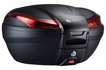 Maleta para motocicletas K-MAX K27 - 50 litros, gran capacidad de maleta superior.
