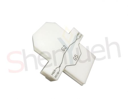 カスタムAPC測定治具|エッチングライン付きクリーンルームグレードの治具