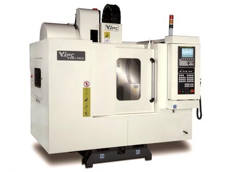 机型YTM-764，可CNC加工各式形状物件，具有高转速、高精度、加工速度快的特性。