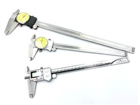 Precise vernier calipers of various specifications.