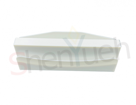 Plasma Etch Scraper JIG - Plasma Etch Scraper JIG front view - CNC machined high-performance engineering plastic for semiconductor maintenance