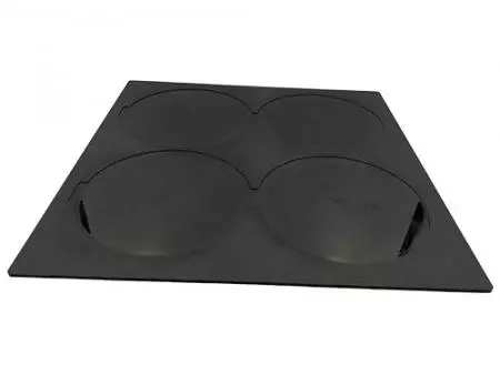 4" LED-Wafer-Schleifen Siliziumkarbid-Quadrattablett.