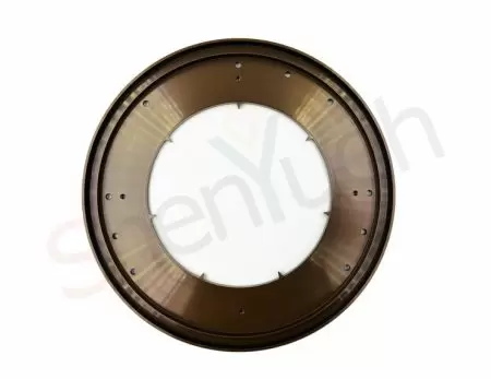 SY製のVespelクランプリング — プラズマ環境での使用に適した数少ない高性能エンジニアリングプラスチックの一つです。