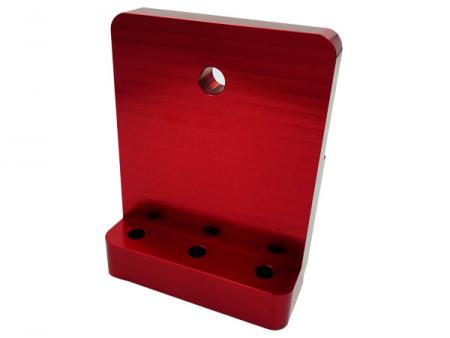The surface of aluminum alloy is red anodized for enhanced aesthetics.