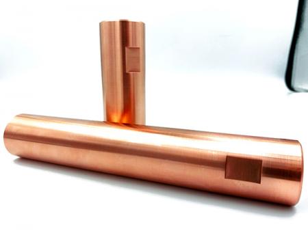 Electric conductive poles made of red copper have excellent conductivity so are used in electrical devices.