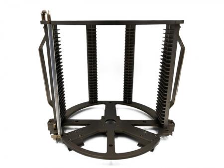 12" 25-Slot-Metallkassette für die Hochtemperaturverarbeitung in Halbleiter- und Dichtungs- & Testanlagen.