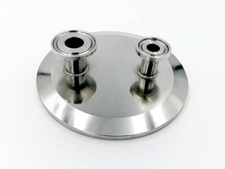 CNC加工、溶接、漏れ検知後の真空グレードの接合(SUS316 EP)。