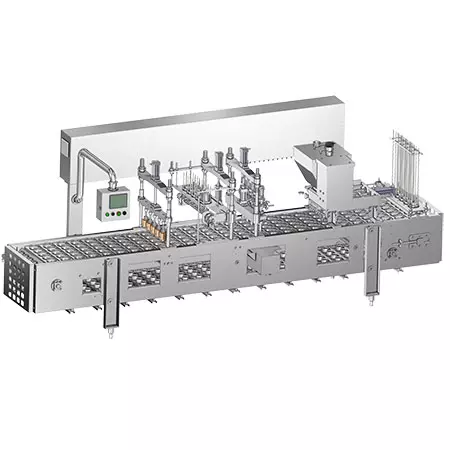 冰淇淋充填機 - 直線型 - 五孔直線型冰淇淋充填封口機