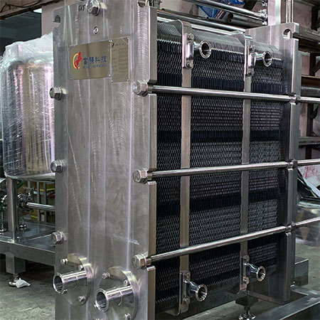 Intercambiador de calor de placas y marcos - Intercambiador de calor de placas y marcos con juntas para aplicaciones de múltiples secciones.