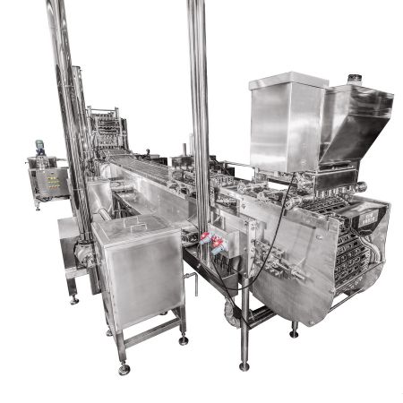 Máquina de moldeo lineal de palitos de helado - Máquina industrial para hacer paletas, helados y barras de helado.