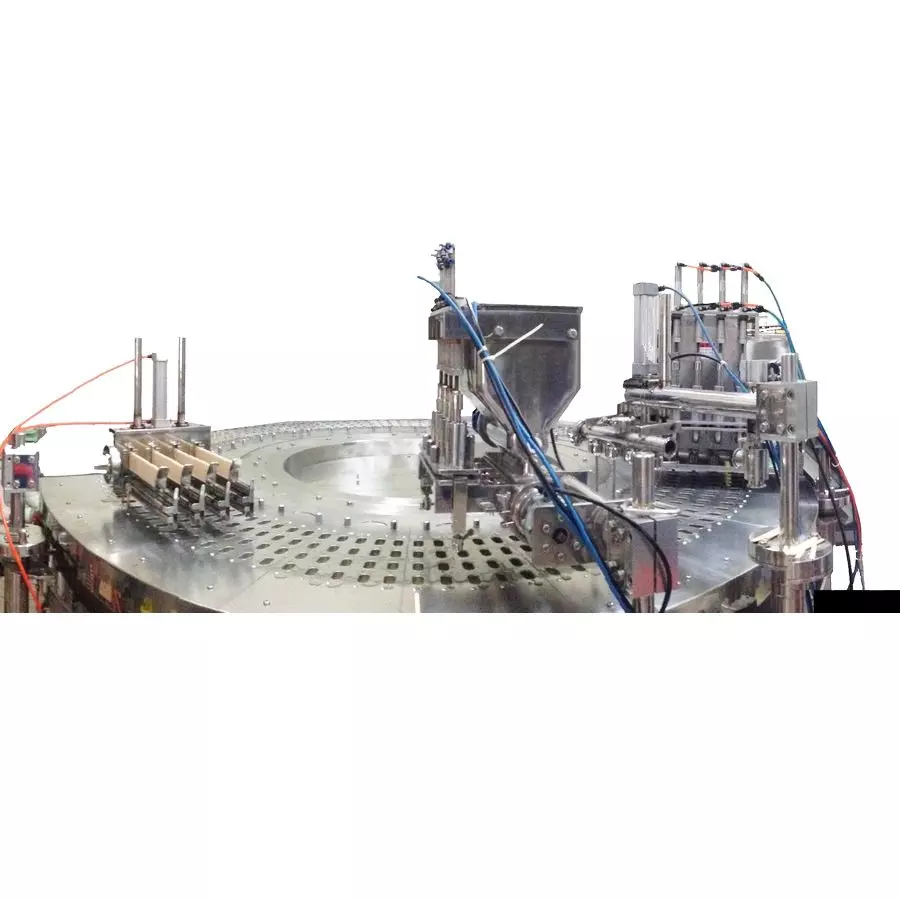 Rotary Popsicle Stick Moulding Machine - Industrial popsicles, ice lollies and ice cream bars making machine - Rotary.