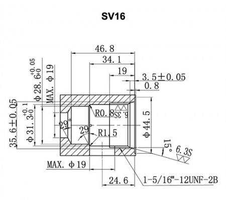 SV**-21 Cavity Details - SV16