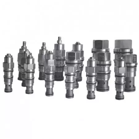 Vanne de retenue de cartouche réglable pour le débit hydraulique