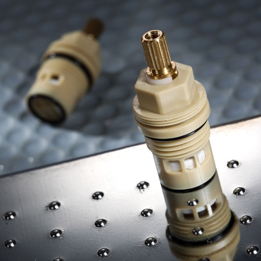 1/2 Half Inch Two Handle Faucet Plastic Ceramic Cartridge (12PLFC)