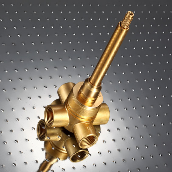 Valvola deviatrice rotante a tre vie