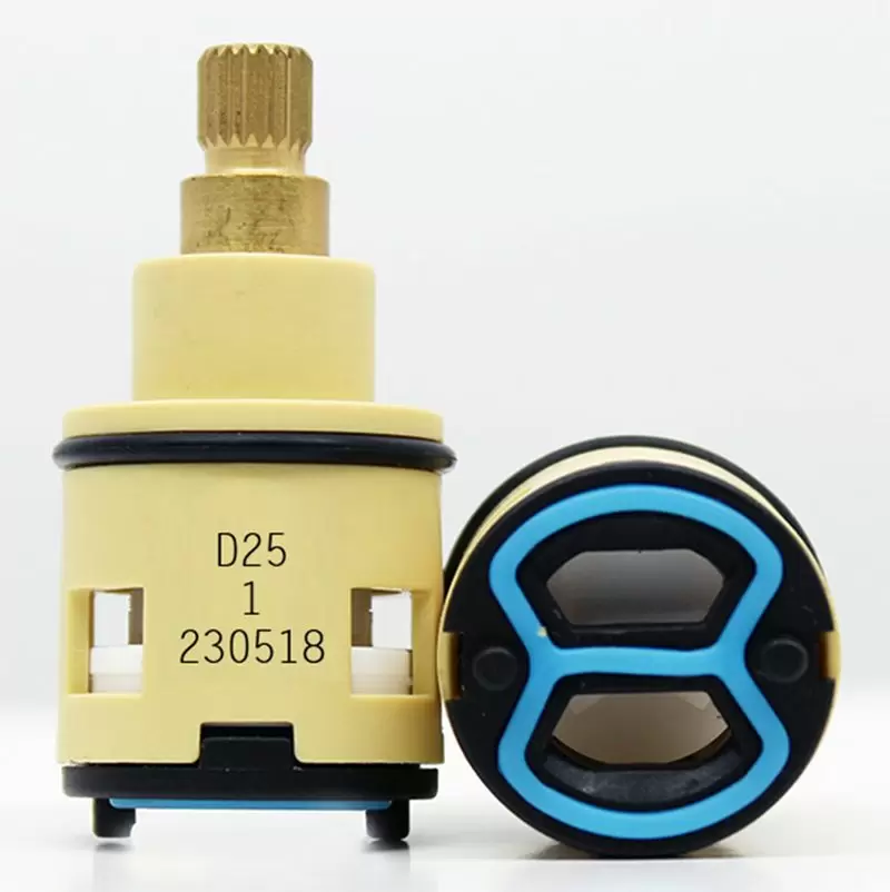 Cartuccia deviatore a 2 porte da 25 mm con rotazione di 180 gradi