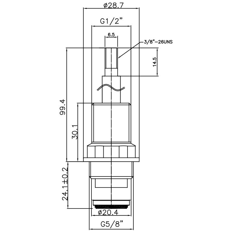 1/2 Inch Paip Lekapan Dua Pemegang Tirus HCX Jenis DR Lekapan Tirus G 5/8" Pusingan 90 Darjah Menutup Kartrij Seramik