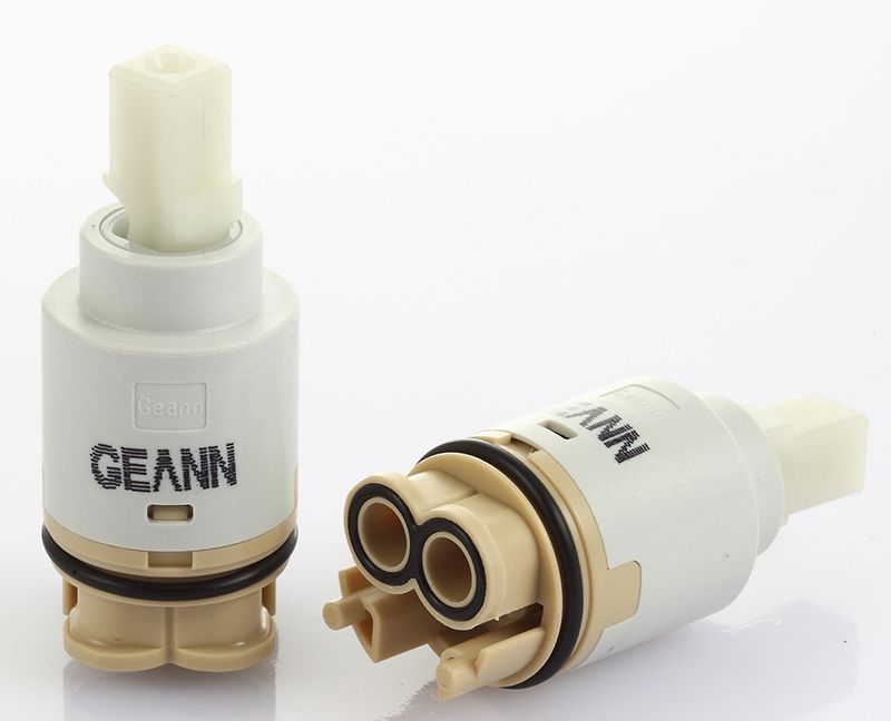 Kartrij Cakera Seramik Sudut Putaran 100 Darjah Pemegang Tunggal Pangkalan Pengedar Plastik 25mm