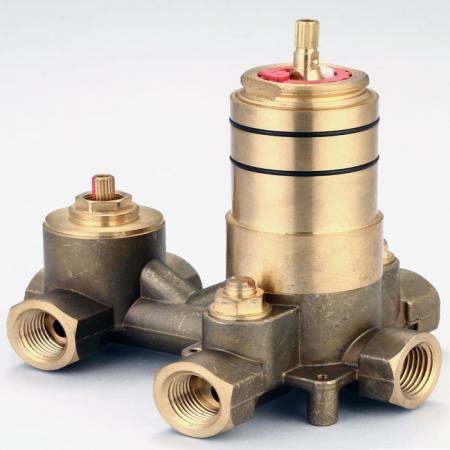 쓰리 포트 다이버터가 있는 압력 균형 밸브 (3WPBVL) - 쓰리 포트 다이버터가 있는 압력 균형 밸브