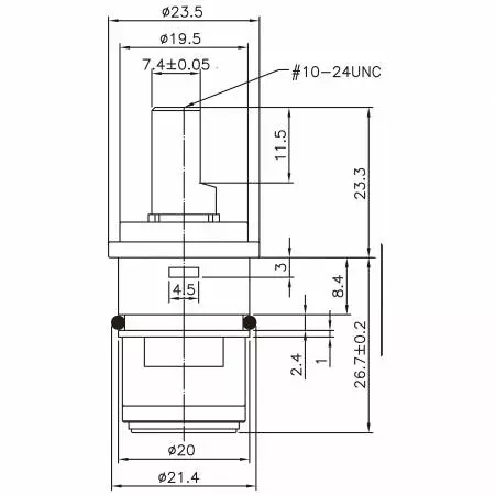 صنبور نحاسي مزدوج المقبض بقطر نصف بوصة من نوع HAW نوع بروش 21.4 مم إغلاق بزاوية 90 درجة باتجاه عقارب الساعة خرطوشة سيراميك - صنبور نحاسي مزدوج المقبض بقطر نصف بوصة من نوع HAW نوع بروش 21.4 مم إغلاق بزاوية 90 درجة باتجاه عقارب الساعة خرطوشة سيراميك