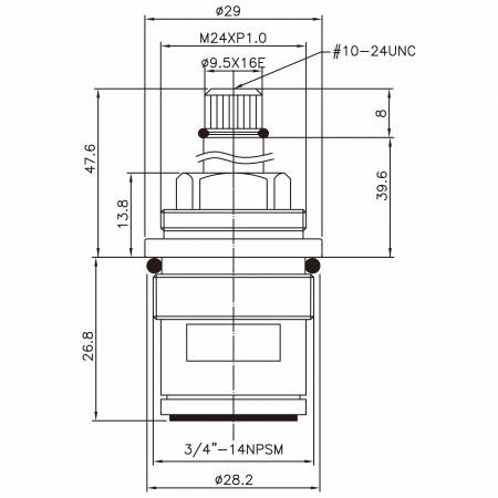 صنبور نحاسي ذو مقبضين 3/4 بوصة من نوع HBA باللون الأسود النيكل 9.5 X 16E أسنان 271 نوع برش 3/4"-14NPSM بزاوية 90 درجة في اتجاه عقارب الساعة مع خرطوشة سيراميكية. - صنبور نحاسي ذو مقبضين 3/4 بوصة من نوع HBA باللون الأسود النيكل 9.5 X 16E أسنان 271 نوع برش 3/4"-14NPSM بزاوية 90 درجة في اتجاه عقارب الساعة مع خرطوشة سيراميكية.