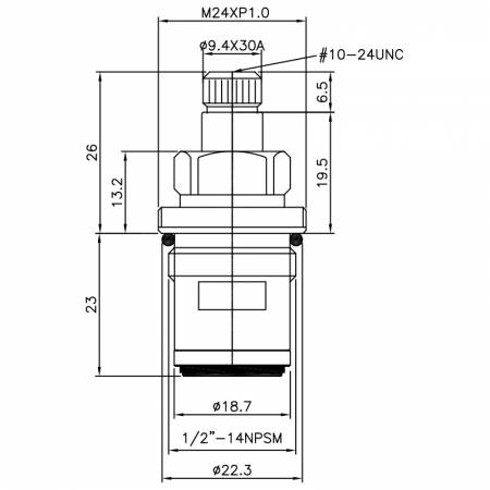 صنبور نحاسي مزدوج المقبض نصف بوصة HDG نوع مطلي بالكروم 9.4 × 30A أسنان 105 نوع برش 1/2"-14NPSM إغلاق بزاوية 90 درجة بلف سيراميك - صنبور نحاسي مزدوج المقبض نصف بوصة HDG نوع مطلي بالكروم 9.4 × 30A أسنان 105 نوع برش 1/2"-14NPSM إغلاق بزاوية 90 درجة بلف سيراميك