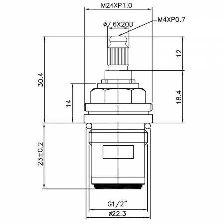 صنبور نصف بوصة من النحاس بمقبضين نوع HES 7.6 X 20D أسنان 450 نوع البروش G1/2 بوصة 90 درجة للإغلاق بتقنية السيراميك - صنبور نصف بوصة من النحاس بمقبضين نوع HES 7.6 X 20D أسنان 450 نوع البروش G1/2 بوصة 90 درجة للإغلاق بتقنية السيراميك