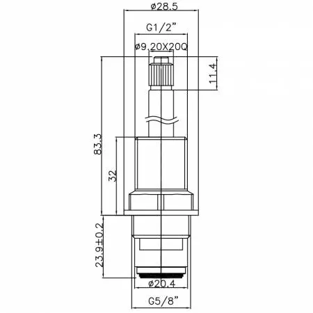 صمام حنفية مزدوجة من النحاس بقطر 5/8 بوصة من نوع HFF مطلي بالذهب بعدد 9.20 X 20Q أسنان بنوع البروش 472 وبنوع G5/8 بزاوية 180 درجة للإغلاق بواسطة صمام سيراميك - صمام حنفية مزدوجة من النحاس بقطر 5/8 بوصة من نوع HFF مطلي بالذهب بعدد 9.20 X 20Q أسنان بنوع البروش 472 وبنوع G5/8 بزاوية 180 درجة للإغلاق بواسطة صمام سيراميك