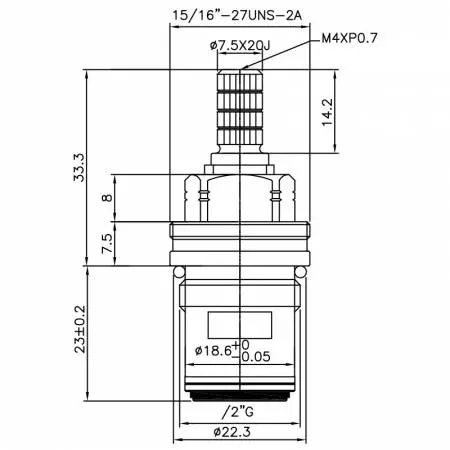 صنبور نصف بوصة من النحاس الخالي من الرصاص بمقبضين نوع HFG 7.5 X 20J أسنان 635 نوع البروش G1/2 بوصة 90 درجة للإغلاق بالتحول باتجاه عقارب الساعة السيراميك - صنبور نصف بوصة من النحاس الخالي من الرصاص بمقبضين نوع HFG 7.5 X 20J أسنان 635 نوع البروش G1/2 بوصة 90 درجة للإغلاق بالتحول باتجاه عقارب الساعة السيراميك