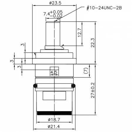 صنبور نحاسي مزدوج المقبض نصف بوصة 1/2 نوع HFQ بدون أسنان 497 نوع بروش بدون خيط 21.4 مم إغلاق بزاوية 90 درجة بلف خزفي - صنبور نحاسي مزدوج المقبض نصف بوصة 1/2 نوع HFQ بدون أسنان 497 نوع بروش بدون خيط 21.4 مم إغلاق بزاوية 90 درجة بلف خزفي